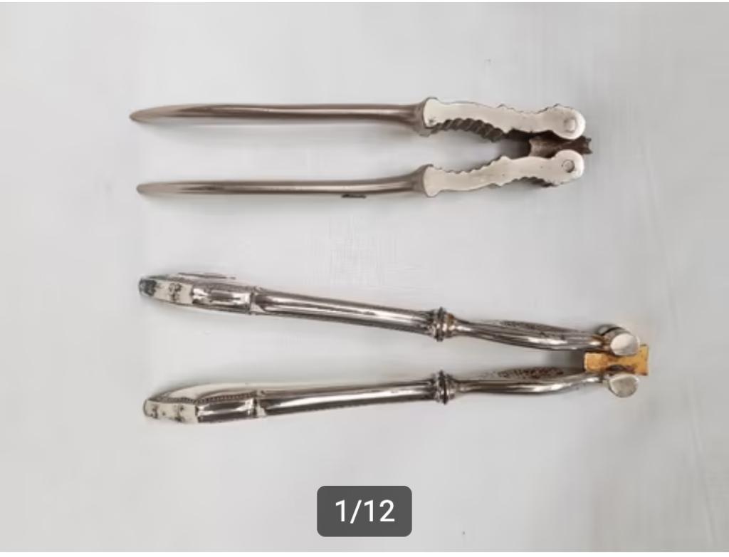 Notenkrakers één in ZILVER - 2 stuks., Ophalen of Verzenden