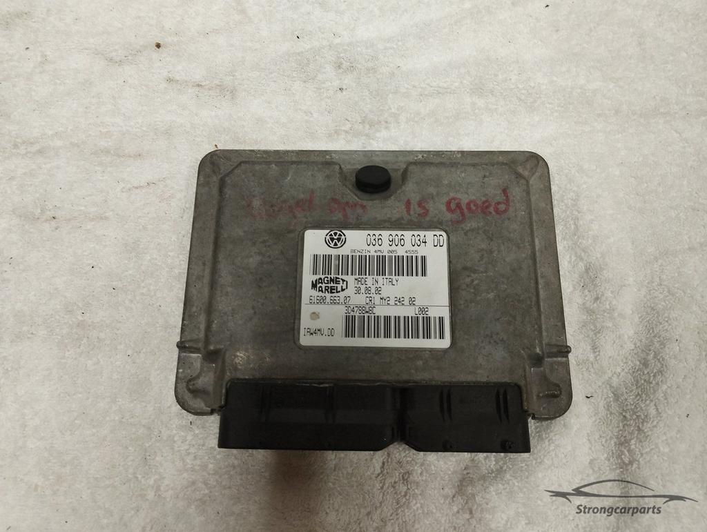 ECU motormanagement Volkswagen Polo 1.4 16v BBY 036906034DD, Gebruikt, -, Volkswagen, -