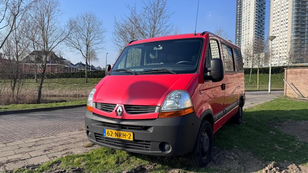 Renault Master 2.5 DCI T28 Combi 88KW L1h1 2010 Rood, Voorwielaandrijving, Stof, 2000 kg, Particulier
