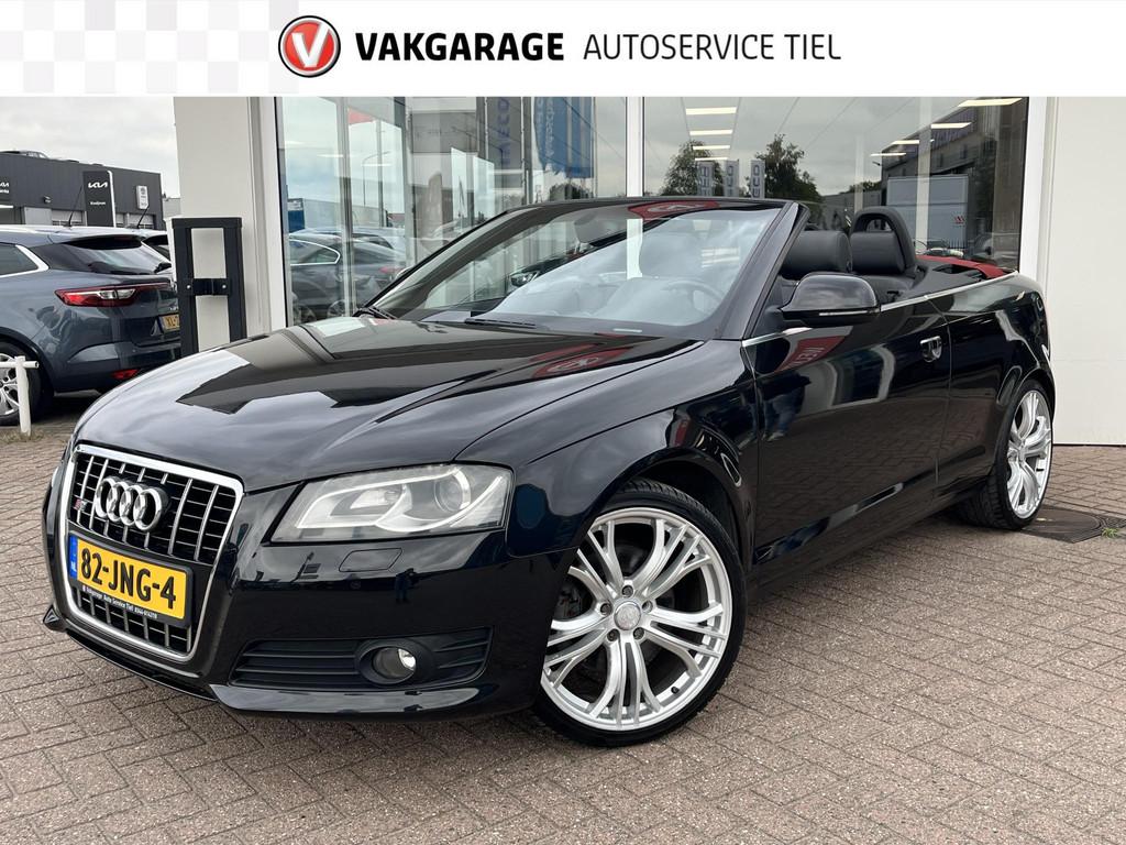 Audi A3 Cabriolet 2.0 TFSI Ambition S-line Automaat, Navigat, Auto's, Audi, Gebruikt, 4 cilinders, 4 stoelen, Zwart
