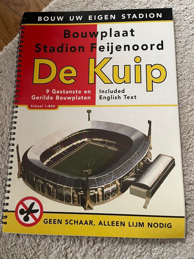 Bouwplaat stadion Feijenoord, Ophalen of Verzenden, Nieuw