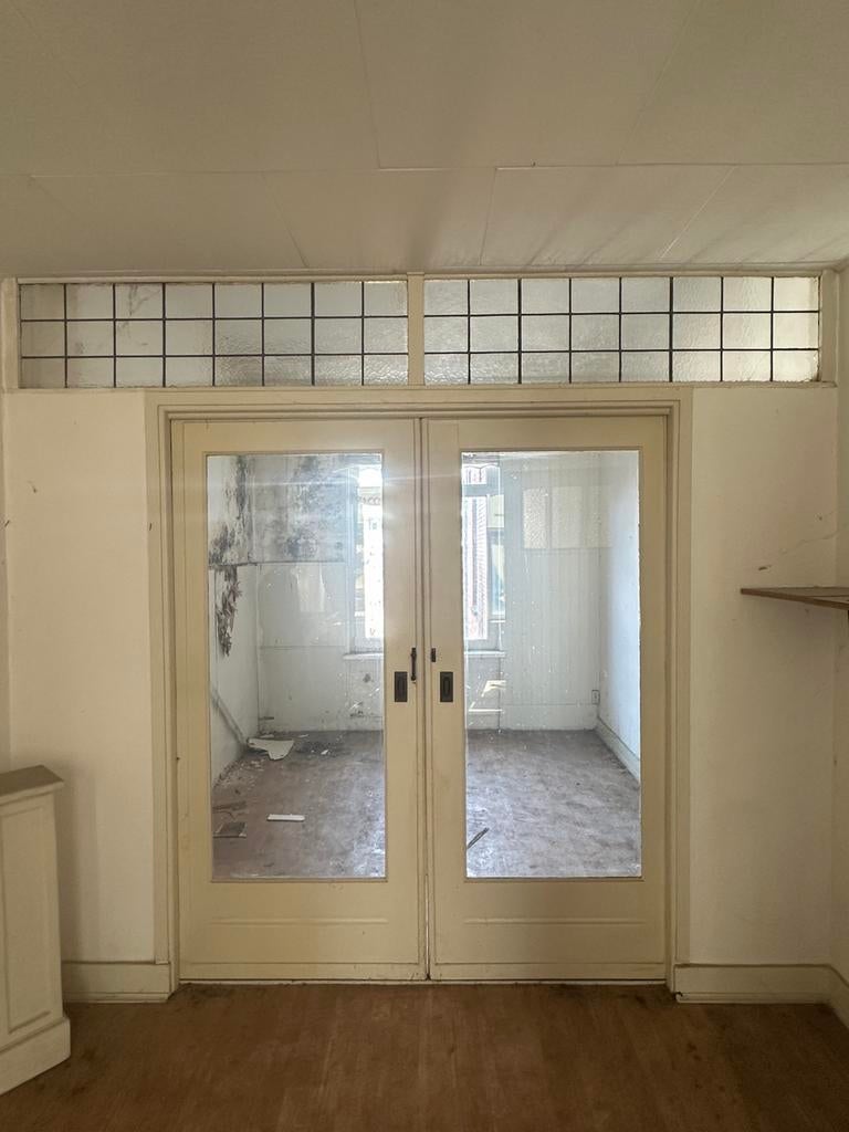 Ensuite deuren met glas in lood erboven, Doe-het-zelf en Verbouw, Deuren en Horren, Ophalen, Gebruikt, Binnendeur, Glas