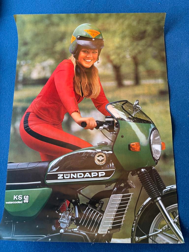Zundapp poster origineel NOS, Fietsen en Brommers, Brommeronderdelen | Zundapp, Verzenden, Nieuw