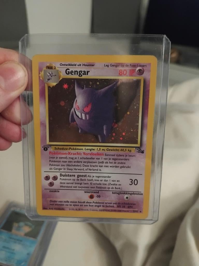 Gengar Pokémon kaart 1999, Ophalen of Verzenden, Gebruikt, Losse kaart
