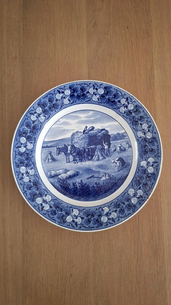 Villeroy & Boch Boerenleven Wandbord - Blauw/Wit, Antiek en Kunst, Ophalen of Verzenden