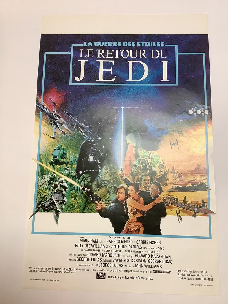 STAR WARS FILMPOSTER   35-50 cm, Ophalen of Verzenden, Zo goed als nieuw, Boek of Poster