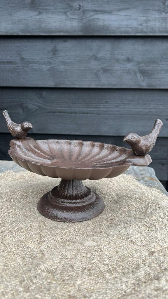 Gietijzeren vogelbad op voet, Ophalen of Verzenden, Nieuw