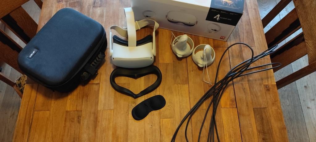 Oculus Quest 2 128gb, Ophalen of Verzenden, Zo goed als nieuw, VR-bril, Overige platformen