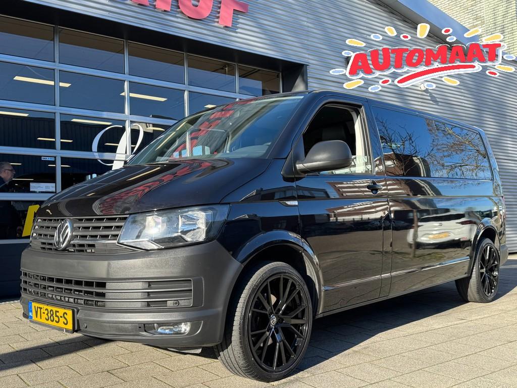 Volkswagen Transporter 2.0 TDI L2H2 Highline Dubbel Cabine -, Euro 5, Zwart, 4 cilinders, Volkswagen