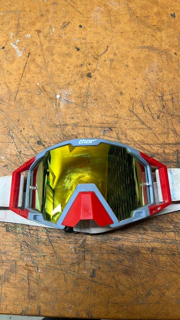 Mooie crossbril rood, Motoren, Kleding | Motorkleding, Ophalen of Verzenden