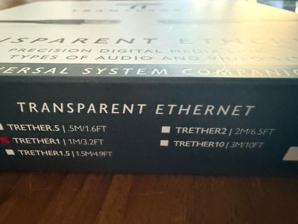 Transparent Ethernet Kabel 1 meter, Ophalen of Verzenden, Nieuw
