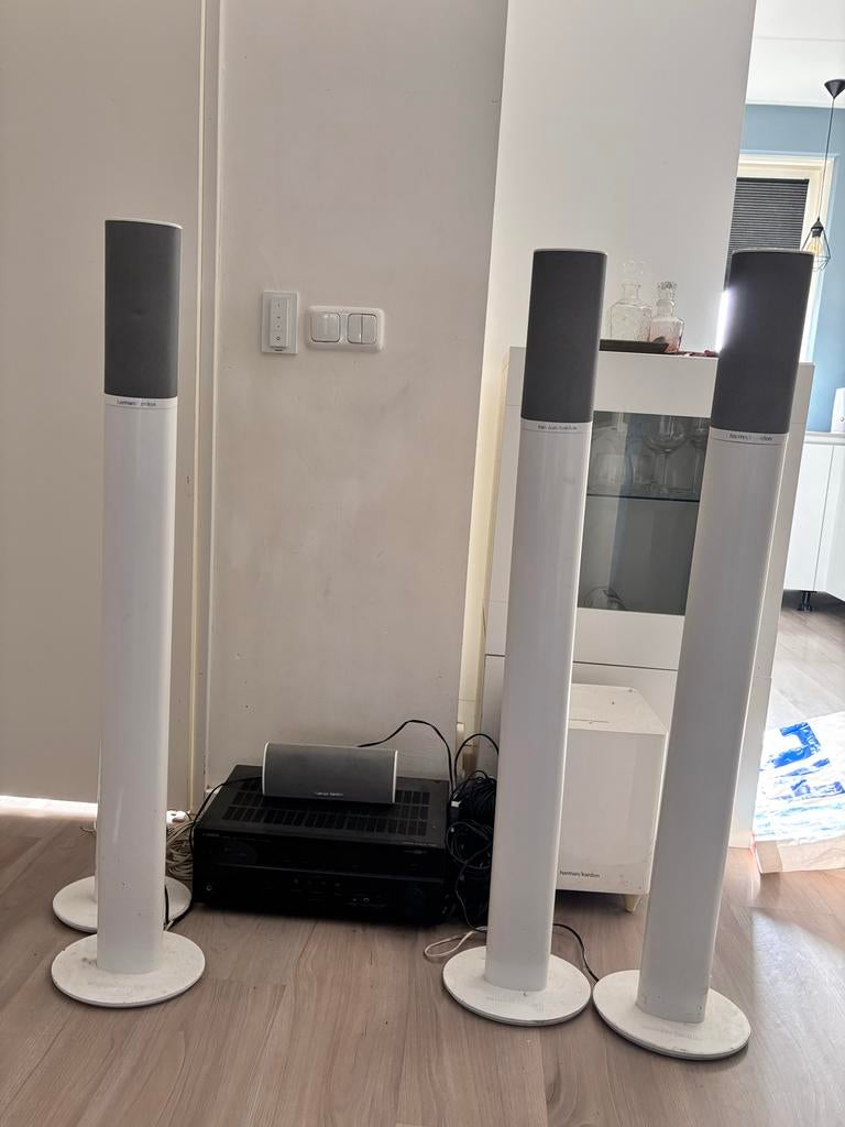 Yamaha HTR-4065 AV Receiver met Harman Kardon speakers 5.1, Ophalen, Gebruikt, Yamaha, 60 tot 120 watt