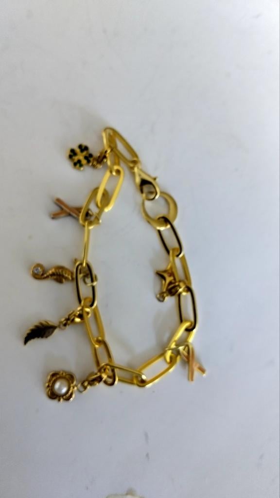 Closed fovere bedel armband  goud op Zilver, Sieraden, Tassen en Uiterlijk, Armbanden, Ophalen of Verzenden, Nieuw, Goud