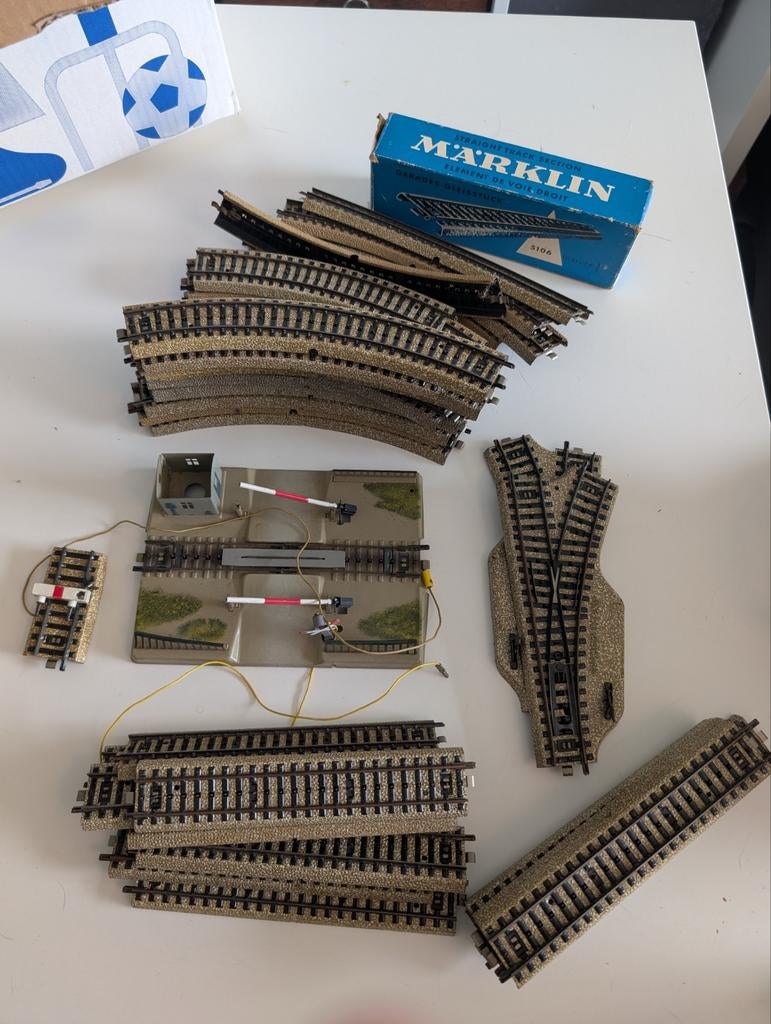 Märklin trein rails, Hobby en Vrije tijd, Wisselstroom, Gebruikt, Rails, Ophalen of Verzenden