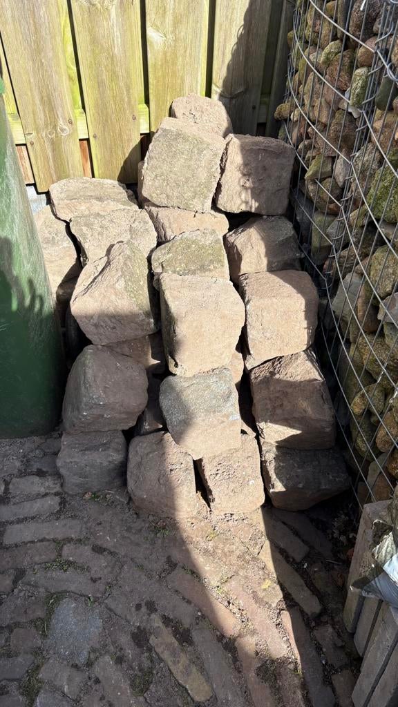 Basaltkeien en zwerfkeien, Tuin en Terras, Grind, Keien en Split, Ophalen, Gebruikt, Antraciet, Kei