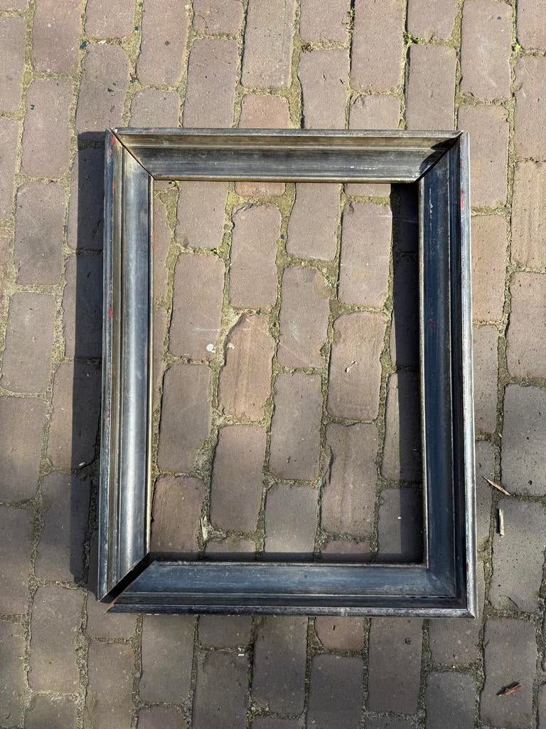 Oude houten lijst - Vintage schilderijlijst, Minder dan 50 cm, Gebruikt, 50 tot 75 cm, Ophalen of Verzenden