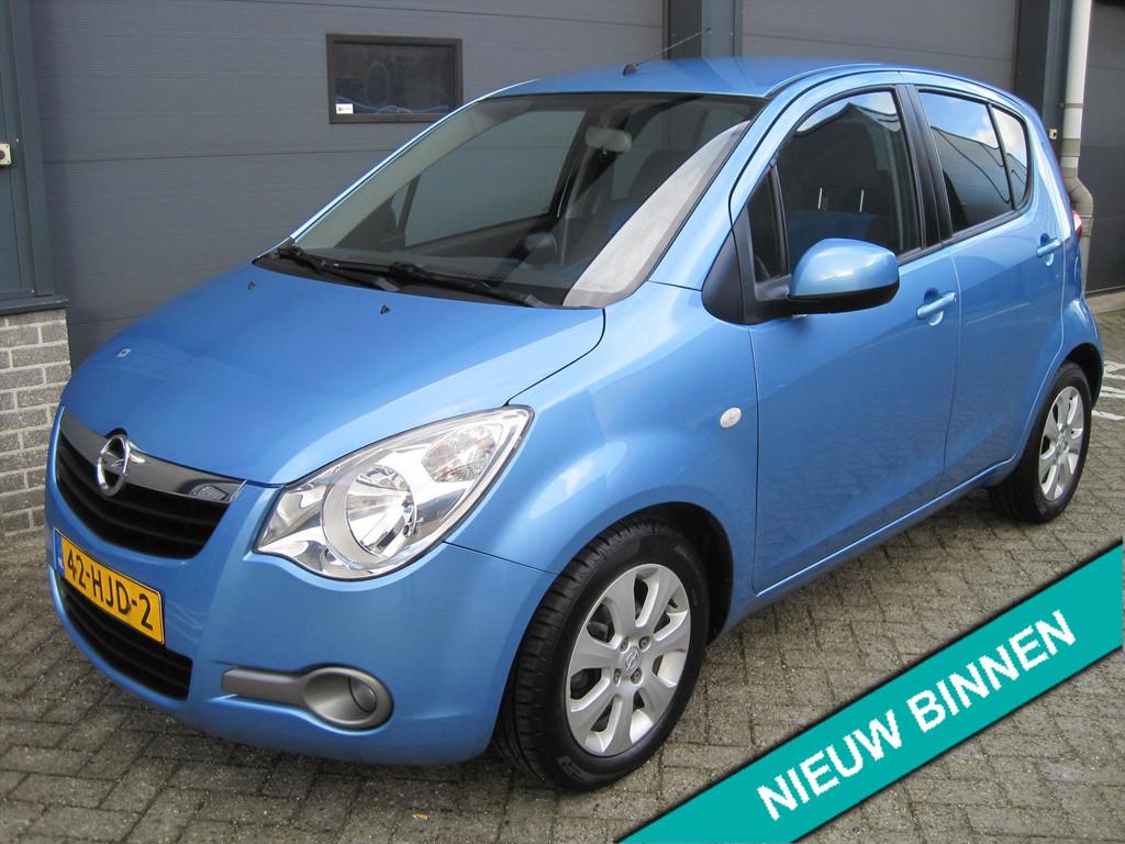 OPEL Agila 1.2 16V Enjoy AIRCO!, Auto's, 4 cilinders, 965 kg, Blauw, Origineel Nederlands