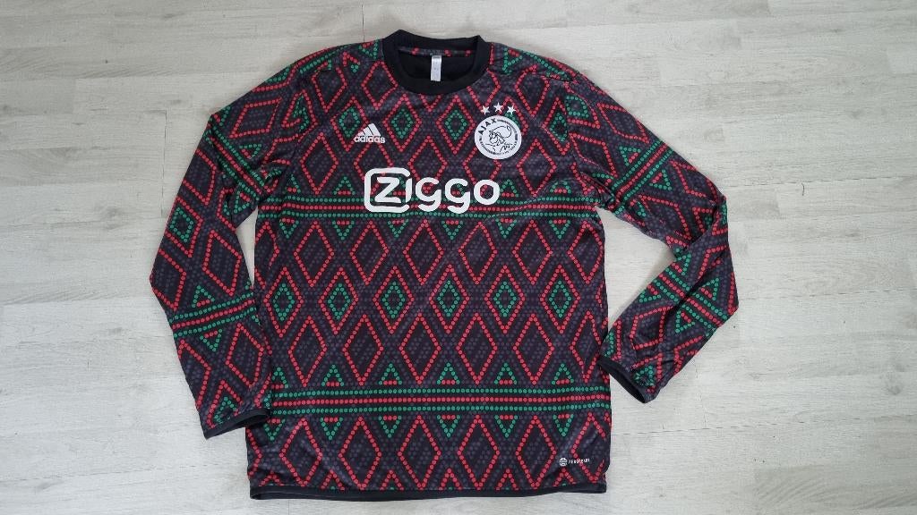 Ajax Warming Up Sweater! Seizoen 22/23! Mt XS!, Blauw, Ophalen of Verzenden, Zo goed als nieuw, Voetbal