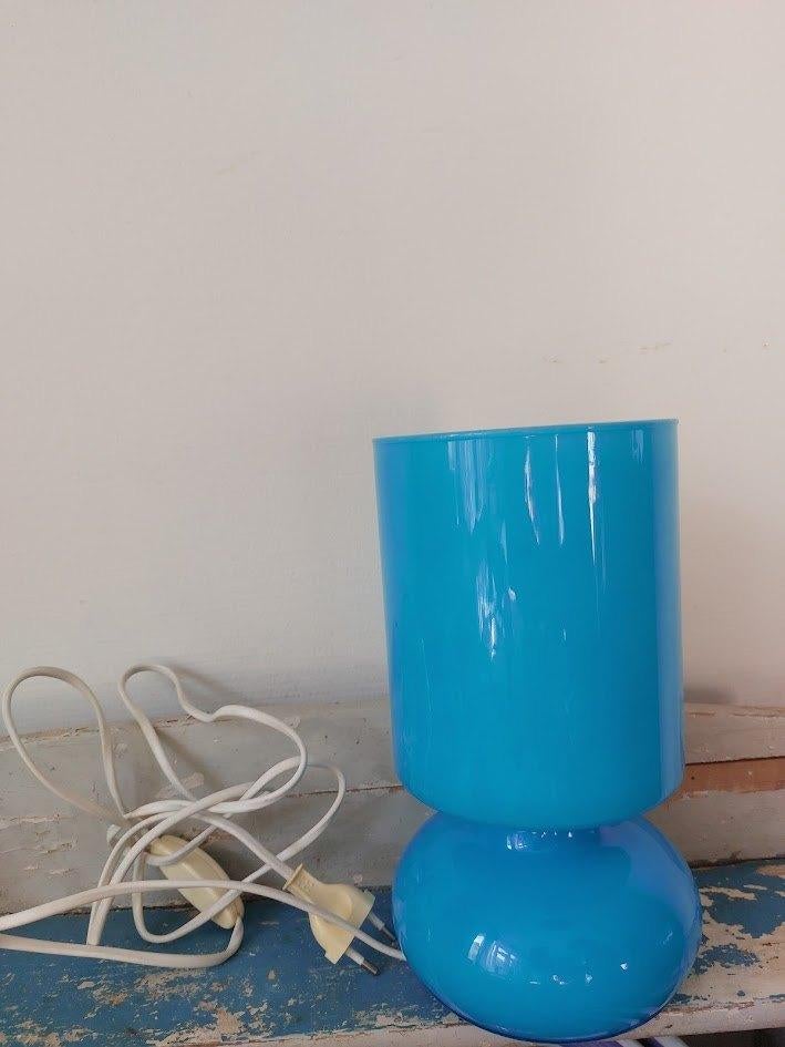Ikea mushroom lamp blauw, Ophalen of Verzenden, Zo goed als nieuw, Vintage, Minder dan 50 cm