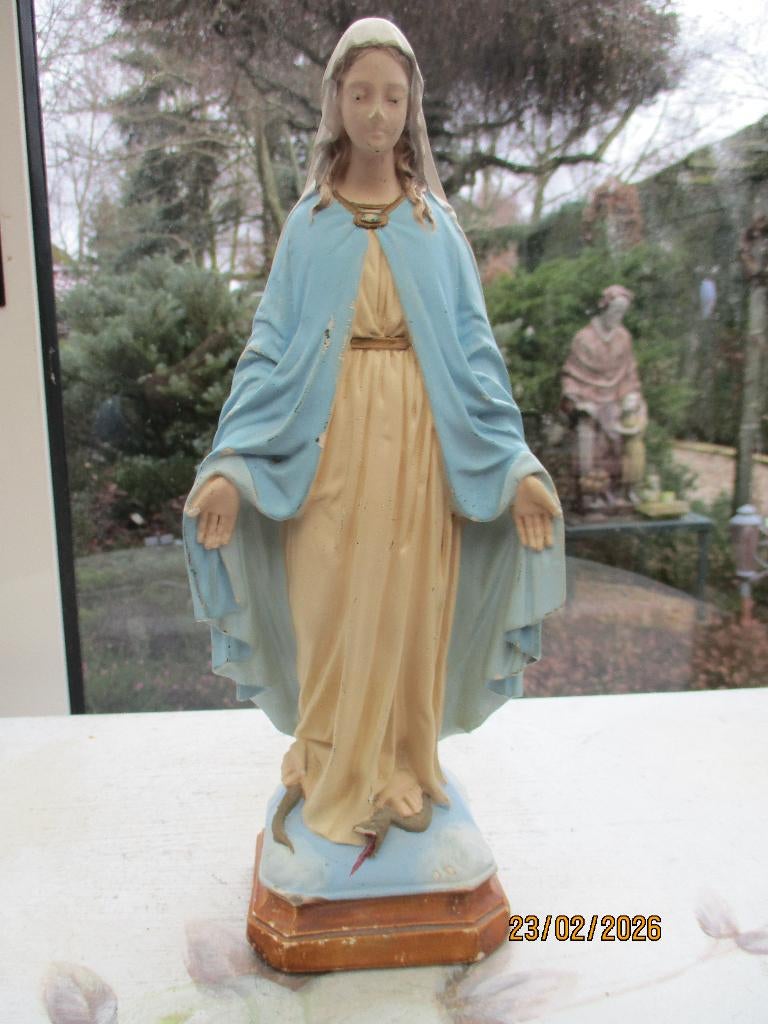 Te koop:  Beeld Maria wonderdadige, Antiek en Kunst, Antiek | Religie, Ophalen of Verzenden