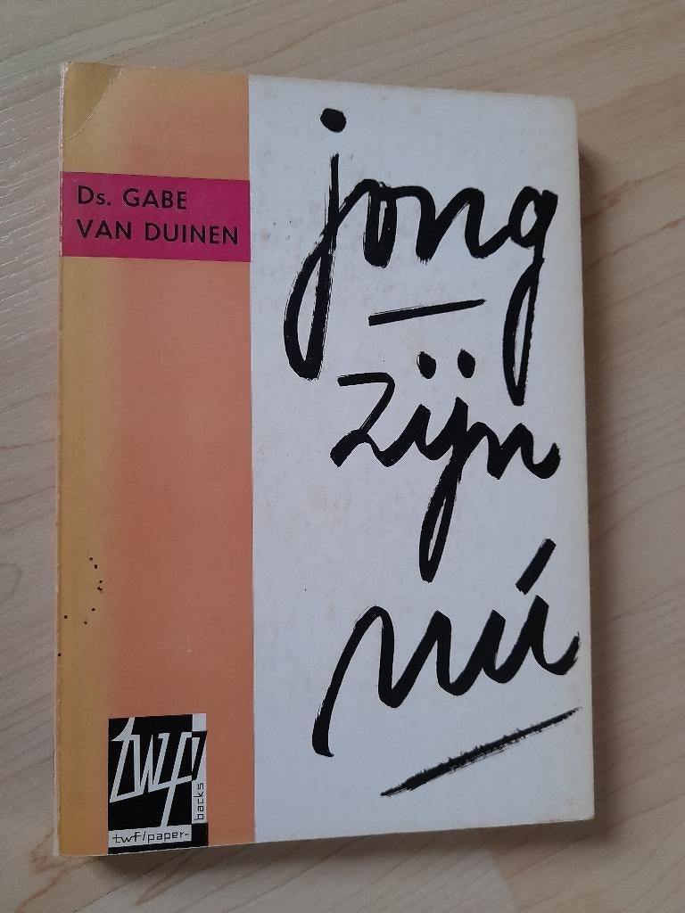 JONG ZIJN NU Ds Gabe van Duinen, Ophalen of Verzenden, Zo goed als nieuw
