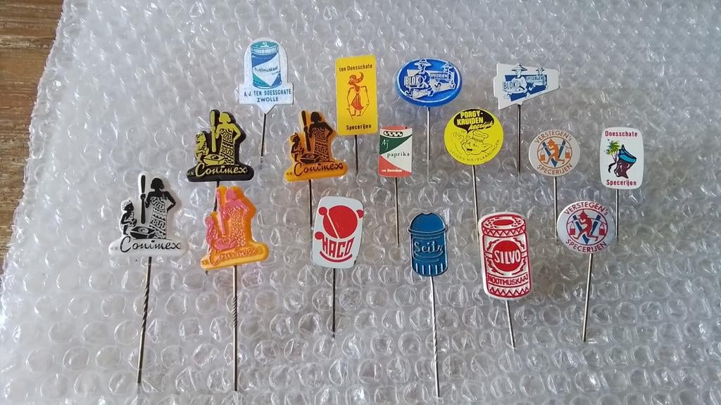 16 verschillende speldjes kruiden en specerijen, Ophalen of Verzenden, Zo goed als nieuw, Overige onderwerpen