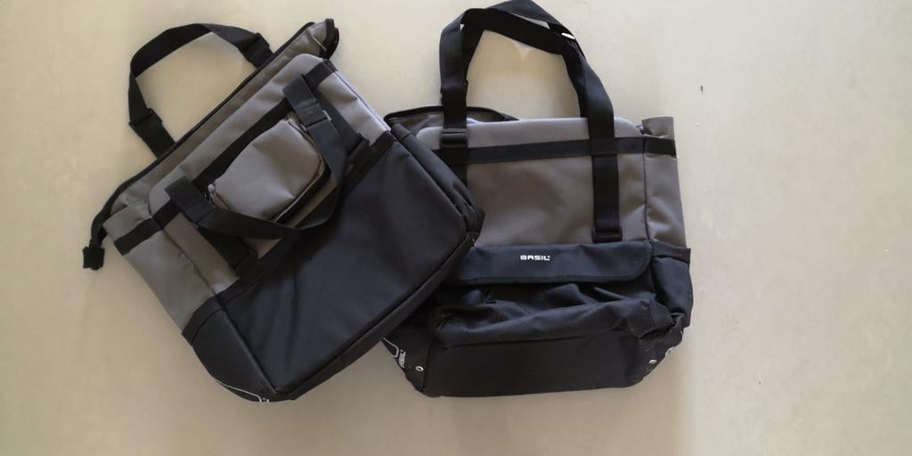 Basil afneembare shopper fietstassen, 2x 20 liter, Ophalen, Zo goed als nieuw, Basil