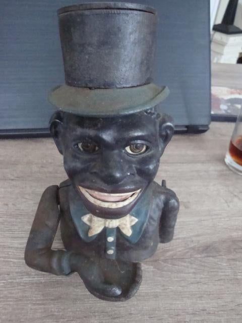 oude spaarpot jolly nigger bank, Ophalen of Verzenden