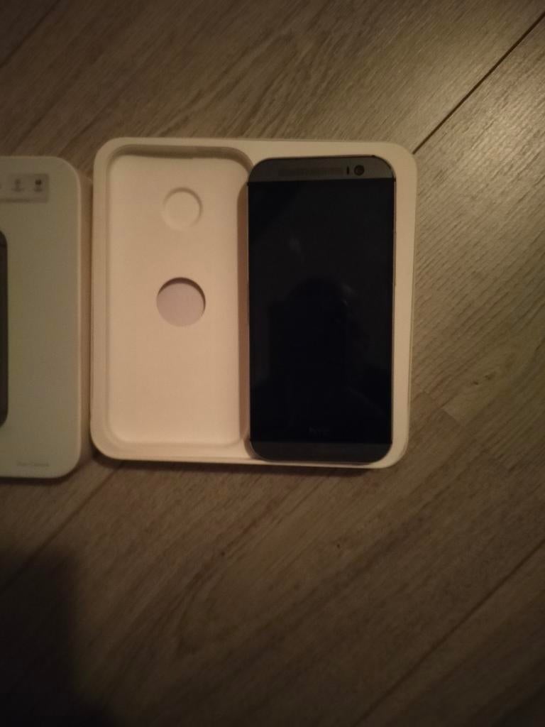 Htc one m8 in doos, HTC, Gebruikt, Zwart, Ophalen of Verzenden