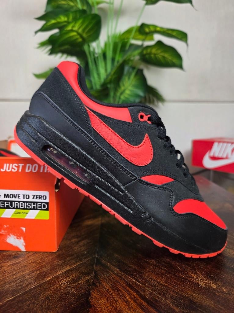 Nike Air Max 1 Bred Libra maat 44, Zwart, Nike, Ophalen of Verzenden, Nike