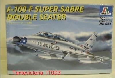 Modelbouw Italeri 003 -1:72 F-100 F Super Sabre Saber 2, 1:72 tot 1:144, Italeri, Nieuw, Ophalen of Verzenden