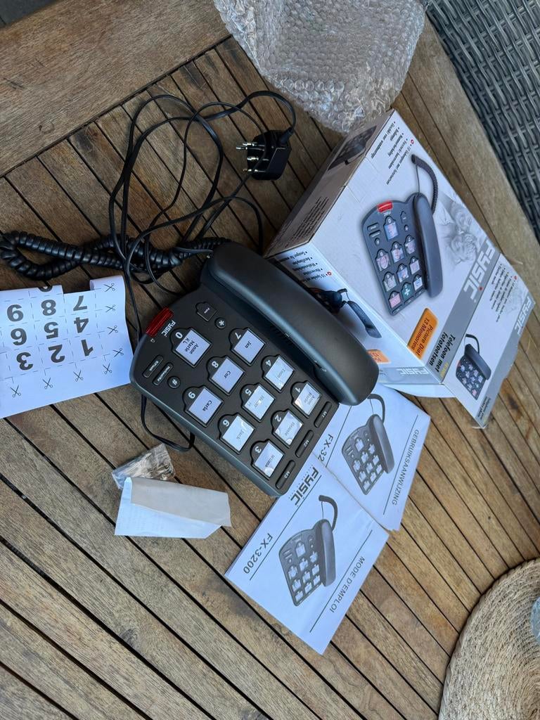 Fysic FX-3200 Telefoon met fototoetsen - Seniorentelefoon, Ophalen, Zo goed als nieuw, 1 handset