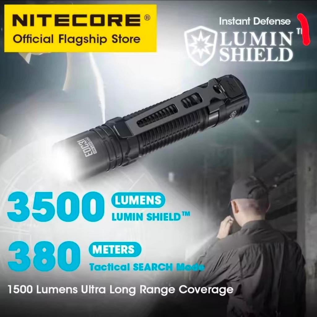 NITECORE EDC31 zaklamp 3500 lumen, Ophalen of Verzenden