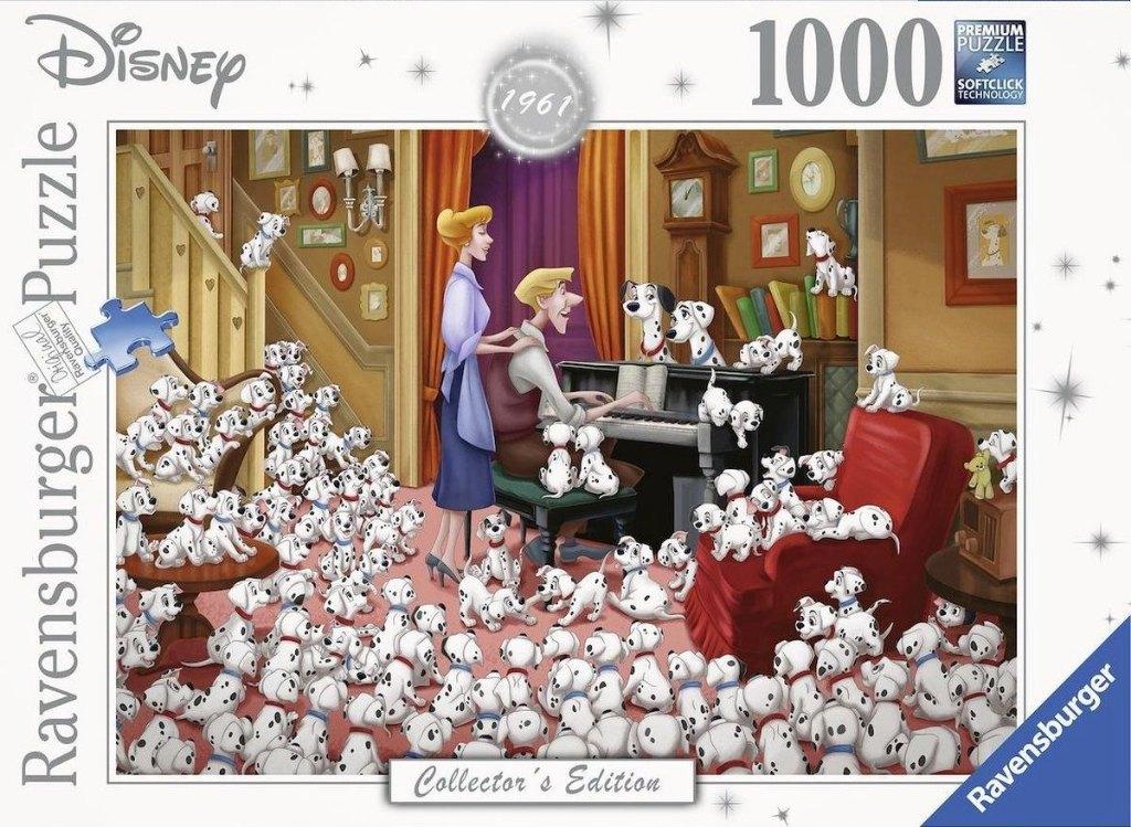 Ravensburger Disney 101 dalmatiers 1000 stukjes, Ophalen, 500 t/m 1500 stukjes, Zo goed als nieuw, Legpuzzel