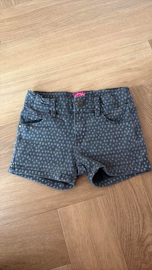 Short Jubel donkergrijs met stippen 110, Ophalen of Verzenden, Gebruikt, Meisje, Broek