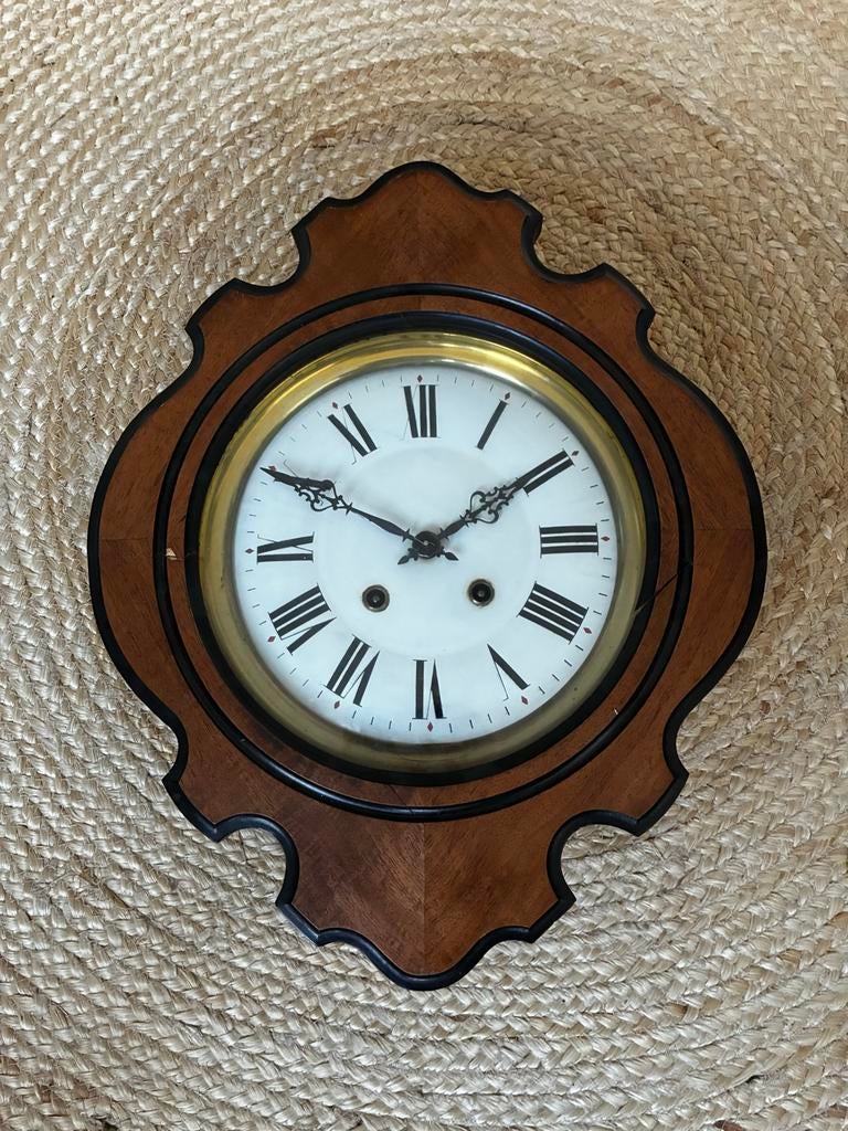 Antieke wandklok met Romeinse cijfers, Antiek en Kunst, Antiek | Klokken, Ophalen