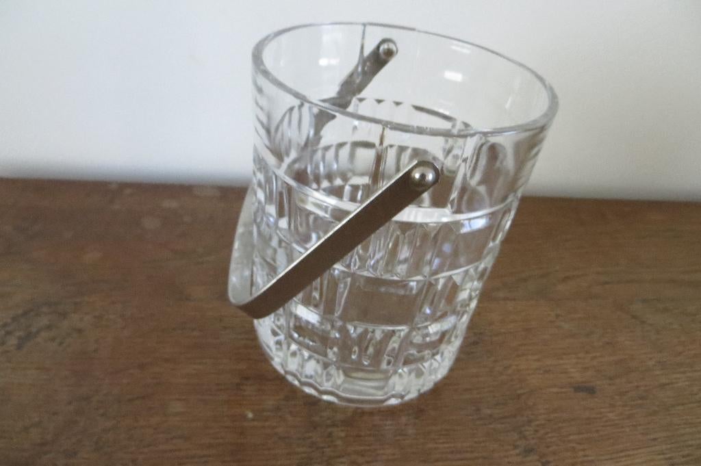 Vintage ijsemmer, France, waarschijnlijk Luminarch. Glas, Ophalen of Verzenden