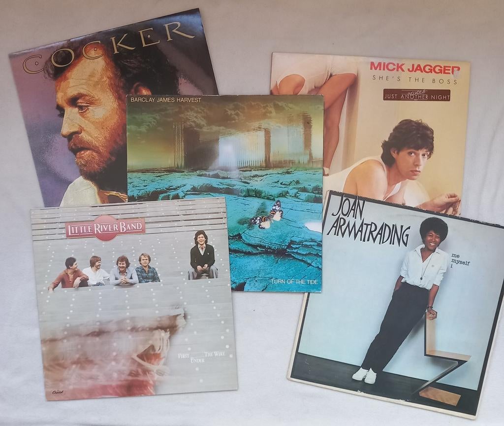 Lp's uit de jaren '80 van o.a. Mick Jagger, Ophalen of Verzenden, Gebruikt, 12 inch