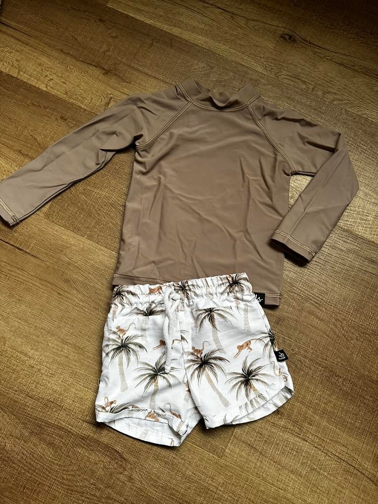 Zwemset met uv shirt maat 74/80, Kinderen en Baby's, Kinderkleding | Kinder-zwemkleding, UV-zwemkleding, Overige maten, Ophalen of Verzenden