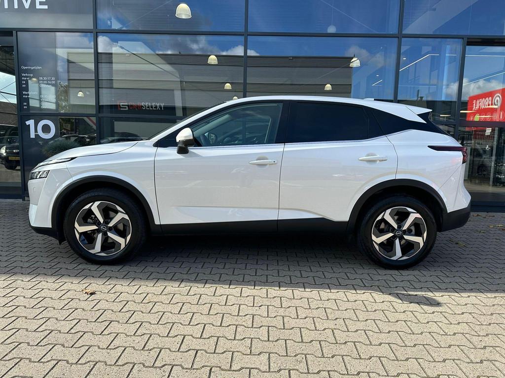 Nissan Qashqai 1.3 MHEV N-Connecta *Winter Pack*, 12 maanden, Stof, Euro 6, Wit