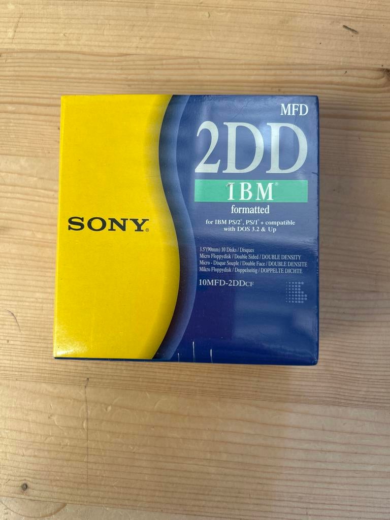 Sony IBM 2DD geformatteerde diskettes 3.5" 720KB (10 stuks), Computers en Software, Overige Computers en Software, Nieuw, Ophalen of Verzenden