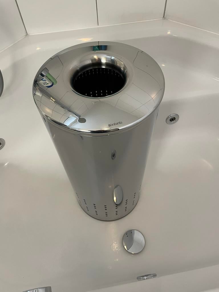 Brabantia Wasbox chroom 60 liter, Ophalen of Verzenden, Zo goed als nieuw