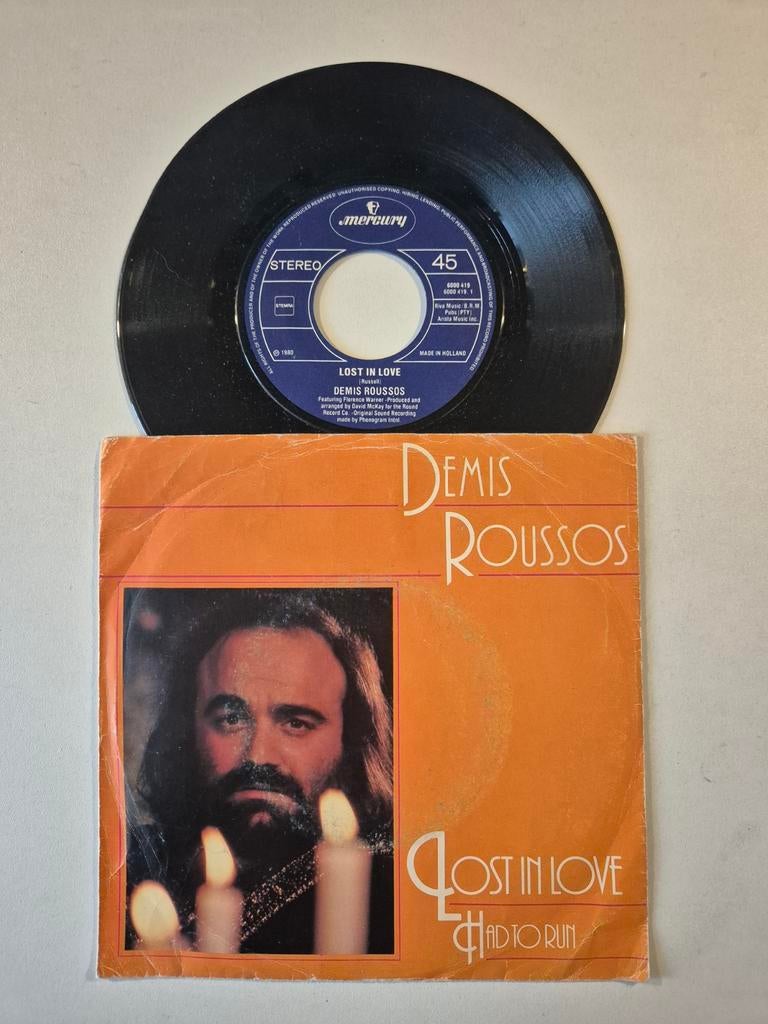 Demis Roussos-Lost in Love, Ophalen of Verzenden, 1980 - 1989, Zo goed als nieuw, 7 inch