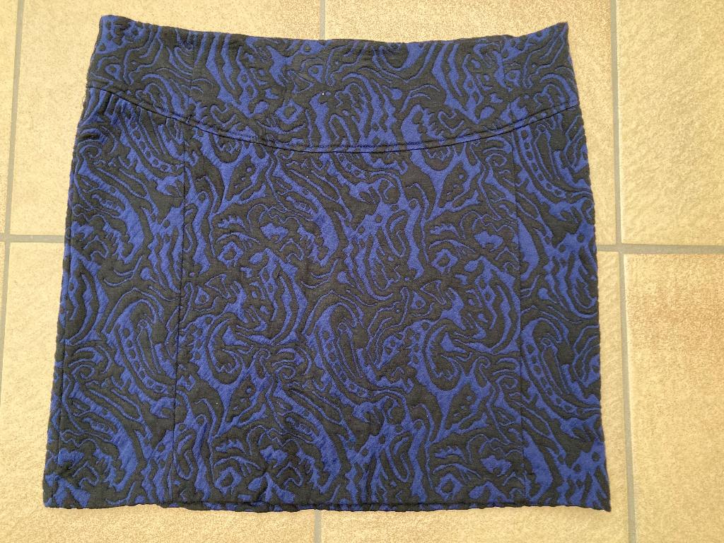 Blauw gebloemde rok, Blauw, Maat 46/48 (XL) of groter, Ophalen of Verzenden, Zo goed als nieuw