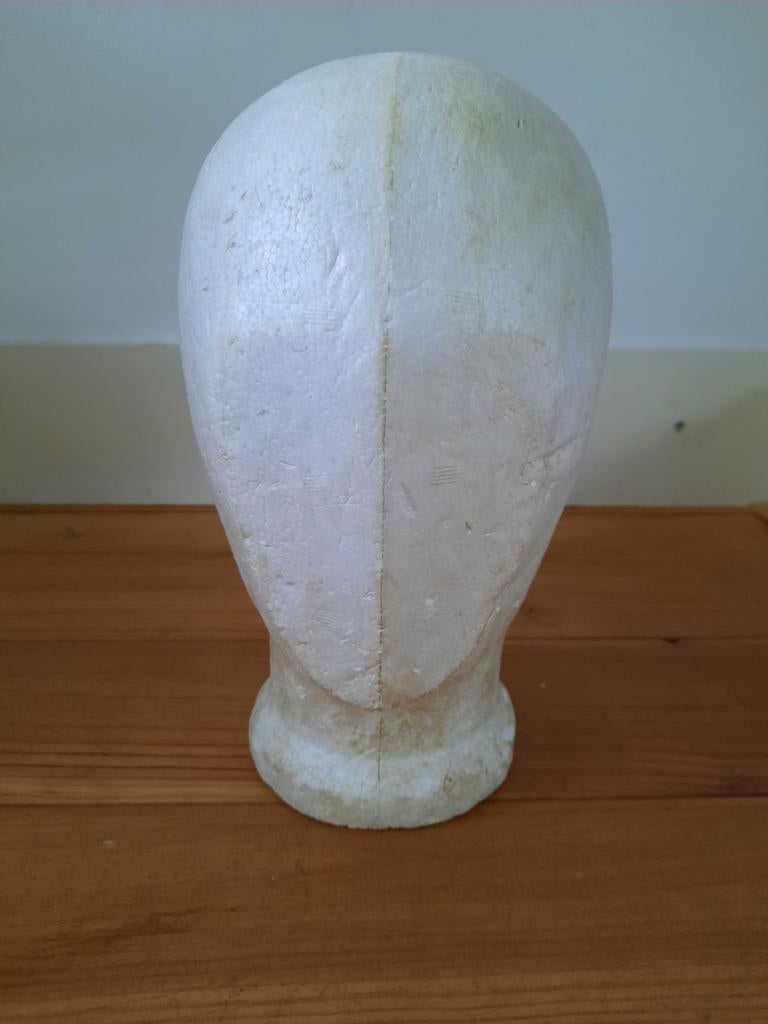 Vintage paspop hoofd, Ophalen, Overige kleuren, Minder dan 50 cm