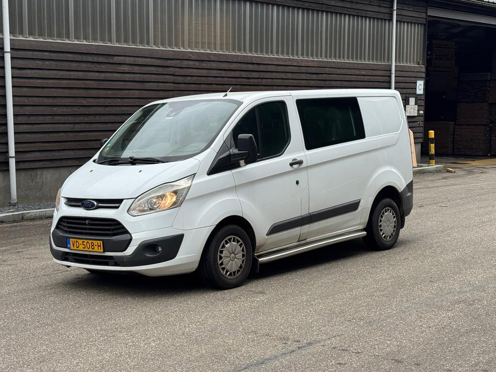 Ford Transit Custom 270 2.2 TDCI L1H1 DUBBELE CABINE, Voorwielaandrijving, Euro 5, Gebruikt, Zwart