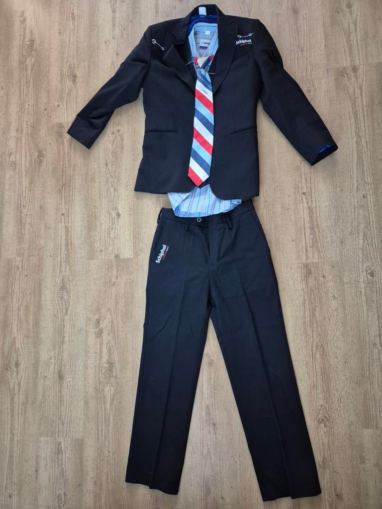 Compleet pak schiphol airport amsterdam, Kleding | Heren, Ophalen of Verzenden, Gedragen, Maat 46 (S) of kleiner, Blauw