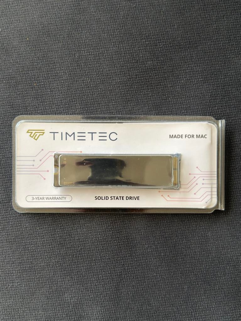 Timetec 512 GB MAC SSD NVMe PCIe Gen3x4, Computers en Software, Harde schijven, Intern, SSD, Ophalen of Verzenden, Zo goed als nieuw