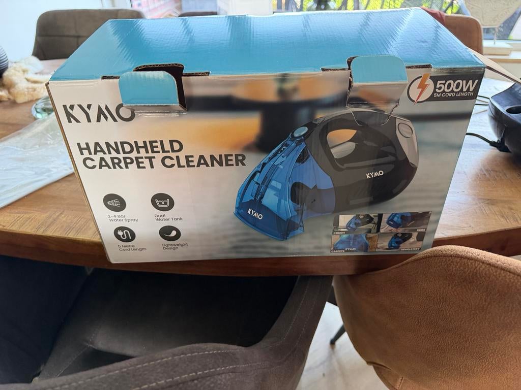 Kymo Handheld Carpet Cleaner - Zo goed als nieuw, Ophalen, Overige typen, Zo goed als nieuw, Minder dan 1200 watt