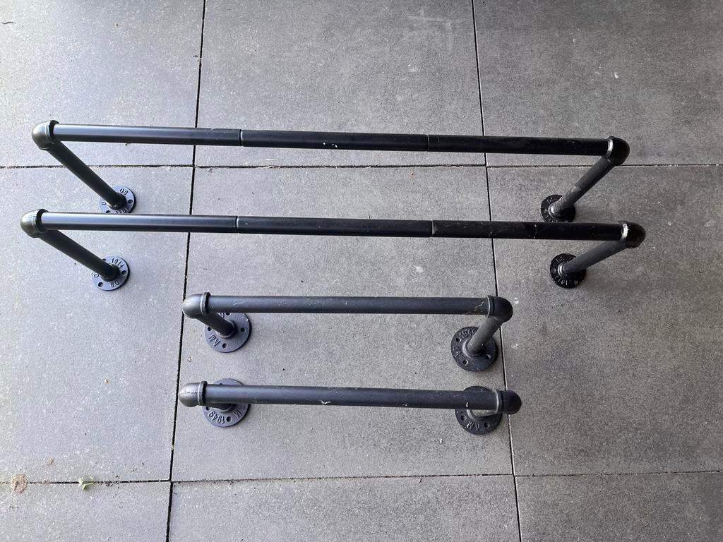 4 stuks kleding rekken buizen, Gebruikt, Minder dan 100 cm, Metaal, Ophalen